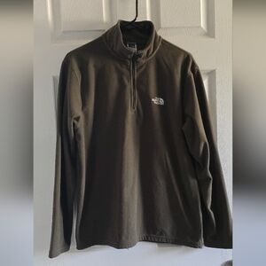 The North Face TKA 100 Brown Quarter-zip Pullover